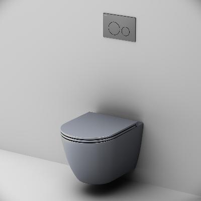 Унитаз подвесной с инсталляцией AM.PM  Struktura Struktura IS70134.9S1700GR сиденьем микролифт