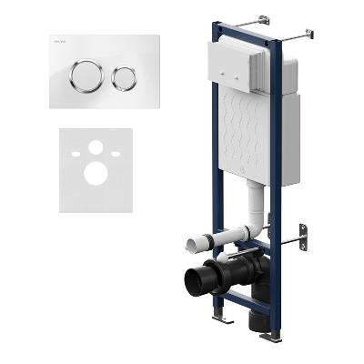 Инсталляция для подвесного унитаза AM.PM ErgoFit I012711.0101 с механ. клавишей ErgoFit L белый глянцевый