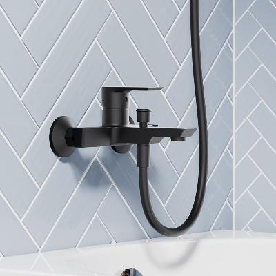 Смеситель для ванны и душа AM.PM  Fortuna Fortuna 451000300LM черный