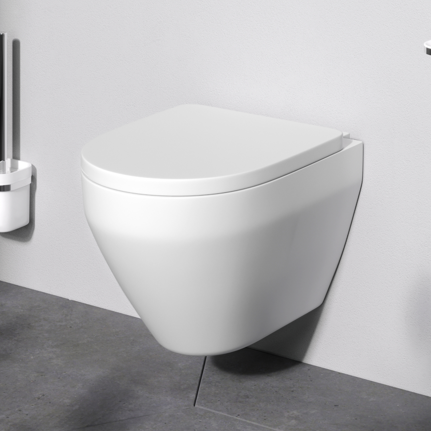 Унитаз подвесной AM.PM Spirit 2.0 C701700WH безободковый c сиденьем микролифт 58WH, белый