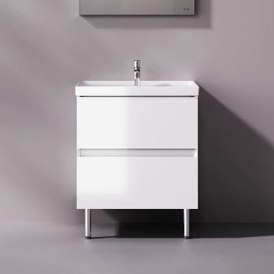 Тумба под раковину 60 AM.PM Above M9XFSX0602WG напольная, белая глянцевая