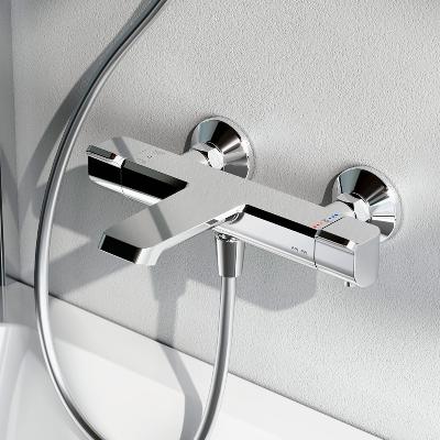 Смеситель для ванны и душа AM.PM Flash F9H50000 термостат, хром