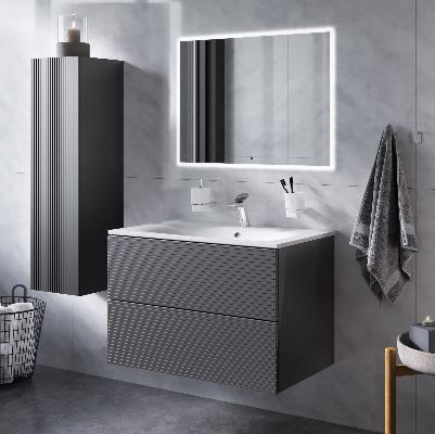 Тумба под раковину 60 AM.PM Struktura M9SFHX0602DGMHS подвесная, графит