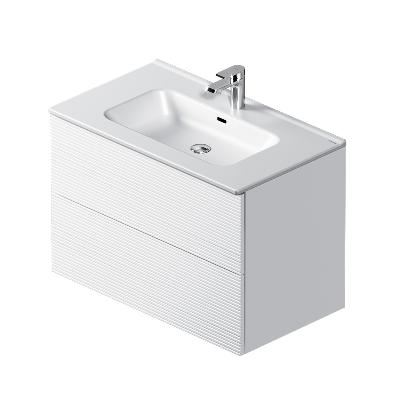 Тумба под раковину 80 AM.PM  Struktura Struktura M9SFHX0802WMHS подвесная, белая матовая