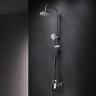 Душевая система AM.PM Sunny F0785C800 стойка с тропическим душем, смесителем, хром