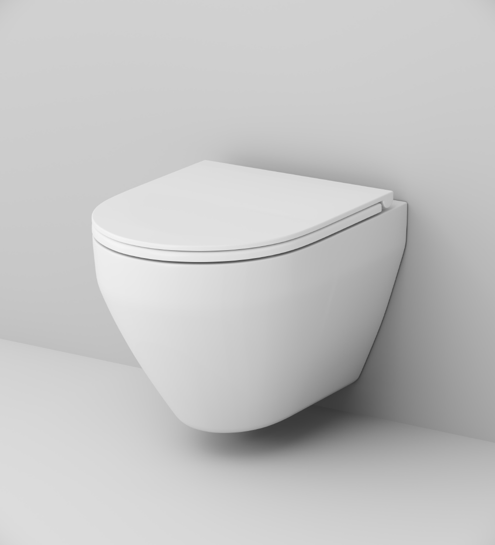 Унитаз подвесной AM.PM Spirit 2.0 C701700WH безободковый c сиденьем микролифт 57WH, белый