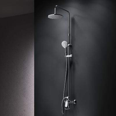 Душевая система AM.PM Sunny F0785C900 стойка с тропическим душем, смесителем, изливом, хром