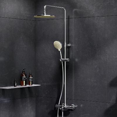 Душевая система AM.PM Moxie Moxie F079M500 стойка с тропическим душем, смесителем, термостатом, хром