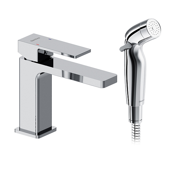 Смеситель для раковины (умывальника) Damixa Gala 530300000 с гигиеническим душем, хром-2