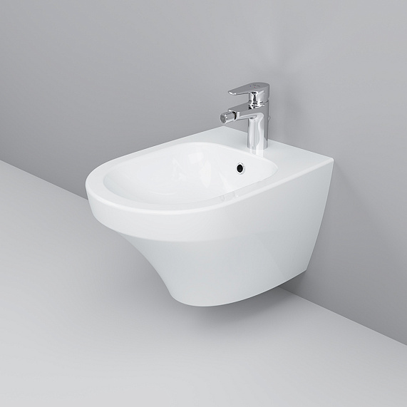 Биде подвесное AM.PM Inspire C503411WH  со смесителем