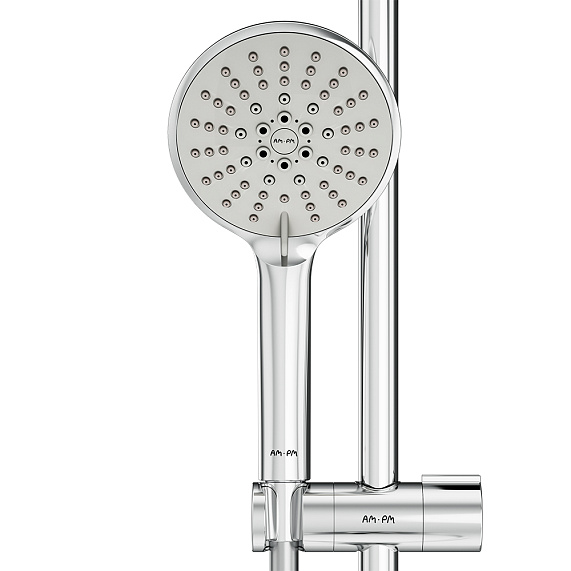 Душевой гарнитур AM.PM Bliss L F0153164 штанга, шланг, лейка 5 режимов, хром-2