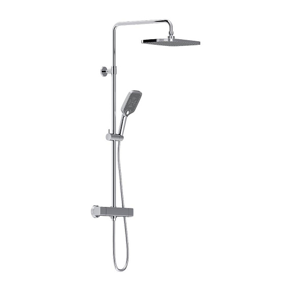 Душевая система Damixa Gala 953800000 стойка с тропическим душем, термостатом, смесителем, хром-5