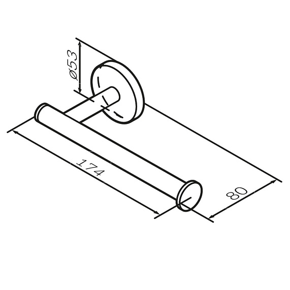Держатель для туалетной бумаги настенный AM.PM X-Joy A85A34144 розовое золото-6