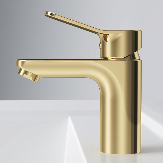 Смеситель для раковины (умывальника) AM.PM X-Joy F85A02199 золото-4