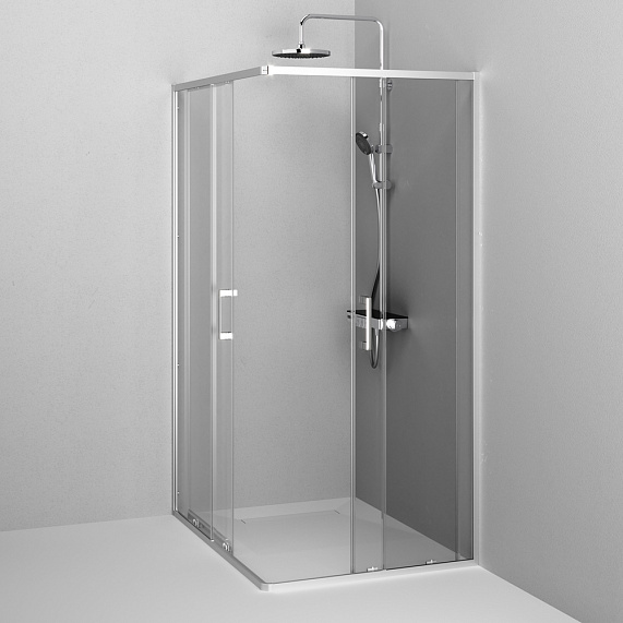 Душевое ограждение без поддона 120x90 AM.PM Above W9XG-403-12090-MT профиль серебристый-13