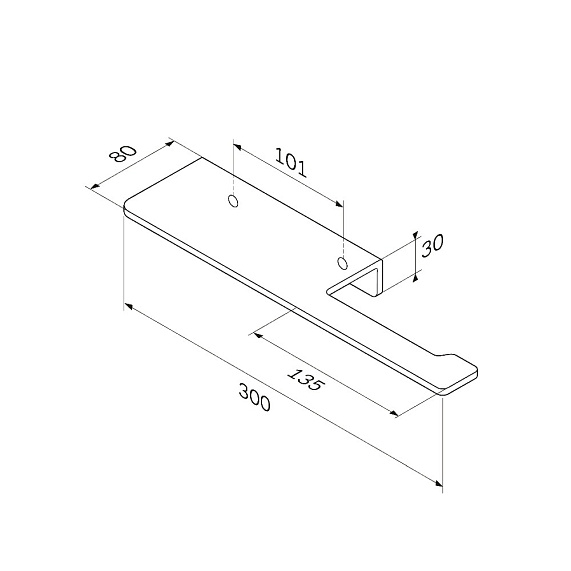 Держатель для туалетной бумаги настенный AM.PM Sense L A7454300 с полочкой, серебристый-5