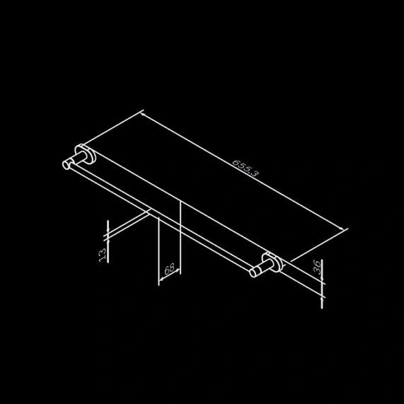 Вешалка для полотенец AM.PM Sense L A74346400 хром-6