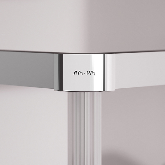 Душевое ограждение без поддона 100x80 AM.PM Above W9XG-403-10080-MT профиль серебристый-9