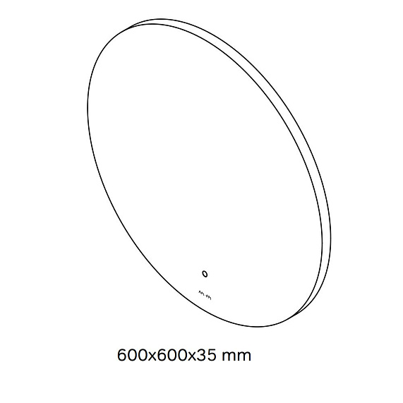 Зеркало с подсветкой в ванную круглое 60 AM.PM X-Joy M85MOX40601S сенсорное-6
