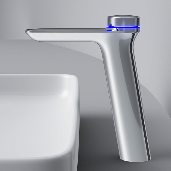 Смеситель для раковины (умывальника) AM.PM Inspire 2.0 F50A92400 высокий с термостатом, электронный, хром-4