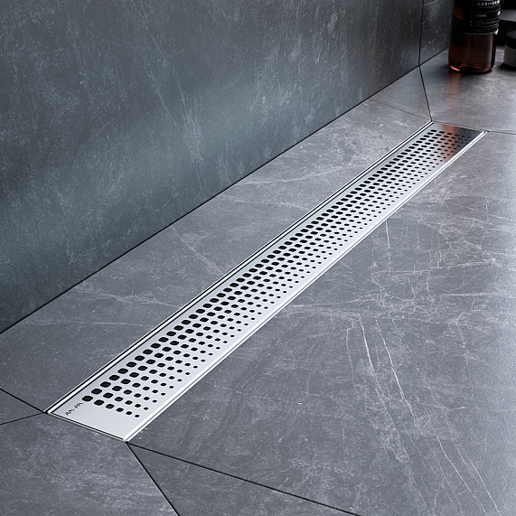 Душевой трап (лоток) 70 AM.PM MasterFlow W01SC-P11-070-01SB комбинированный затвор со стальной матовой решеткой-4