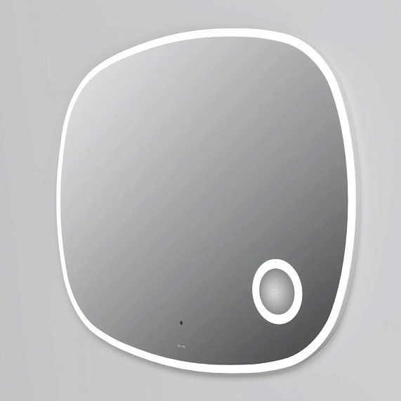 Зеркало с подсветкой в ванную закругленное 100 AM.PM Func M8FMOX1003SA с косметическим зеркалом сенсорное-2