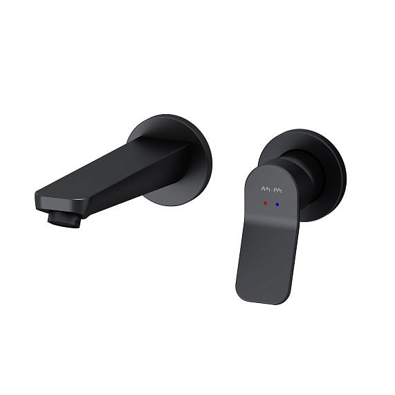 Смеситель для раковины (умывальника) AM.PM X-Joy F85A72622 черный встраиваемый-7