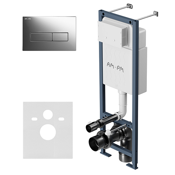 Инсталляция для подвесного унитаза AM.PM ErgoFit I012711.0351 с механ. клавишей ErgoFit M хром