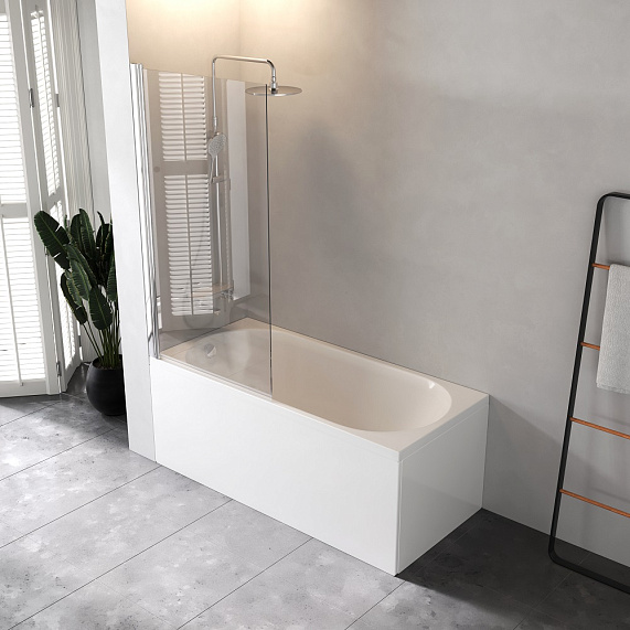 Ванна акриловая 150x70 AM.PM Moxie W9MA-150-070W-A2ROFL с каркасом и слив-переливом, белая-3