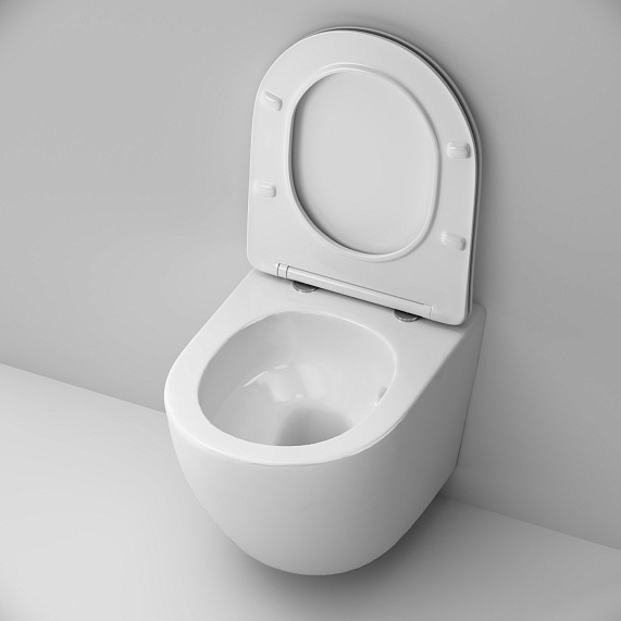 Унитаз подвесной AM.PM Like C801900SC торнадо безободковый с сиденьем микролифт, белый-4