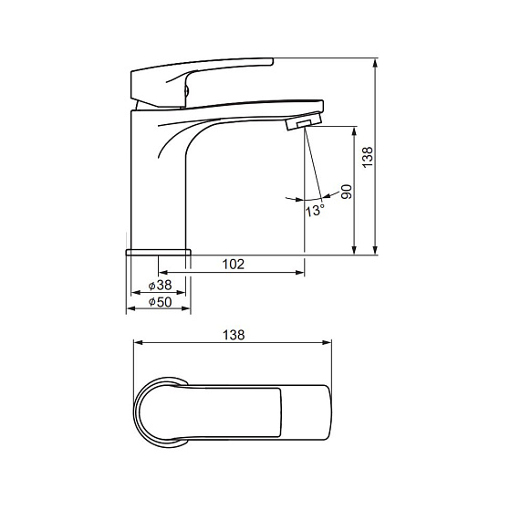 Смеситель для раковины (умывальника) Damixa Eclipse 2.0 480210300 черный-3