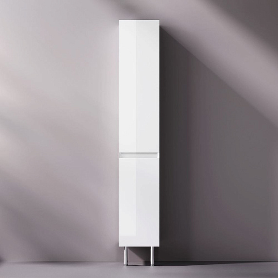 Шкаф-пенал для ванной 35 AM.PM Above M9XCSR0352WG напольный, правый, белый глянцевый