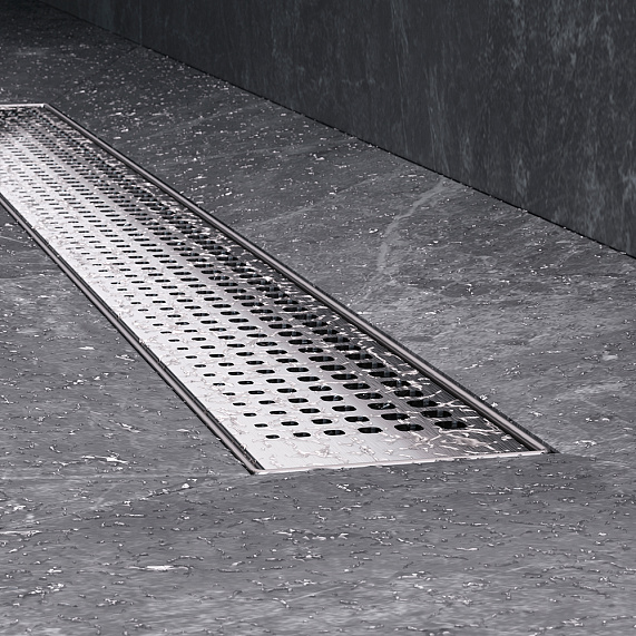 Душевой трап (лоток) 70 AM.PM MasterFlow W01SC-P11-070-01SB комбинированный затвор со стальной матовой решеткой-6