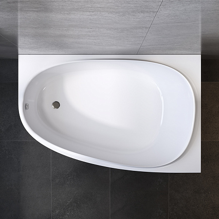 Ванна акриловая 170x110 AM.PM Like W80A-170R110W-A асимметричная белая глянцевая