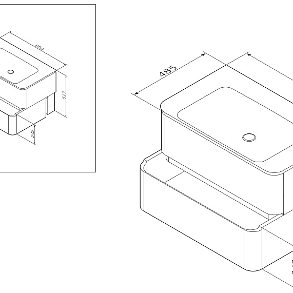 Тумба под раковину 80 AM.PM Sensation M30FHX0802FG серый шелк-6