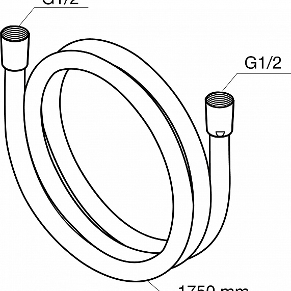 Шланг для душа 1750 AM.PM F0400164 хром
