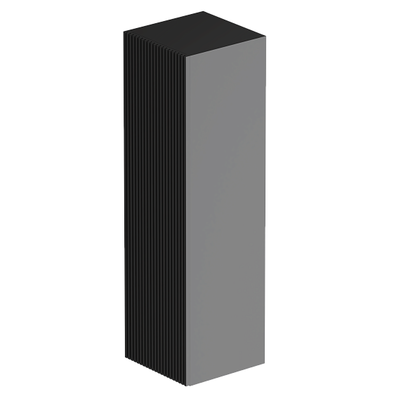 Шкаф-пенал для ванной 30 AM.PM Struktura M9SCHR0306BMVS навесной, черный матовый