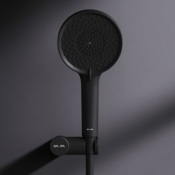 Душевой гарнитур AM.PM X-Joy F01185A022 держатель, шланг, лейка 3 режима, черный