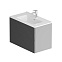 Тумба под раковину 80 AM.PM Struktura M9SFHX0802DGMHS подвесная, графит