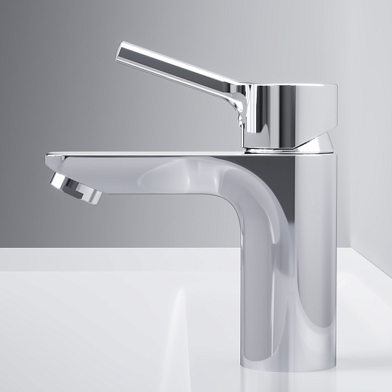 Смеситель для раковины (умывальника) AM.PM X-Joy S F85B82100 с донным клапаном, хром-4