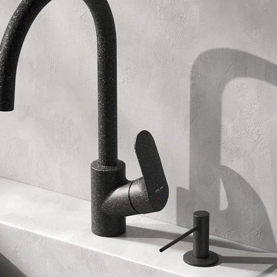 Дозатор для моющего средства AM.PM Gem A9037222 встраиваемый, черный-2