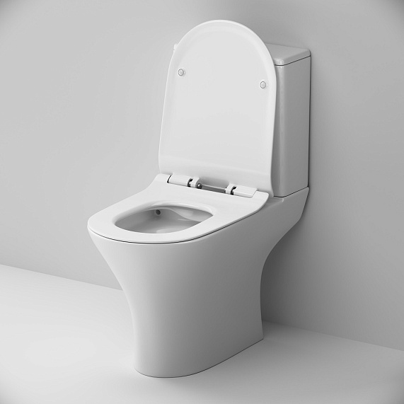 Унитаз напольный AM.PM Sense C748600SC безободковый с сиденьем микролифт, белый-4