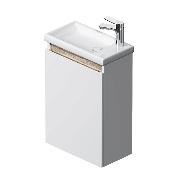 Тумба с раковиной 45 AM.PM X-Joy M85A-FHX0451-WC0452WG подвесная, белый глянец-7