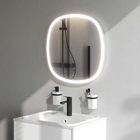 Зеркало с подсветкой в ванную закругленное 60 AM.PM Func M8FMOX0601WGS сенсорное-2