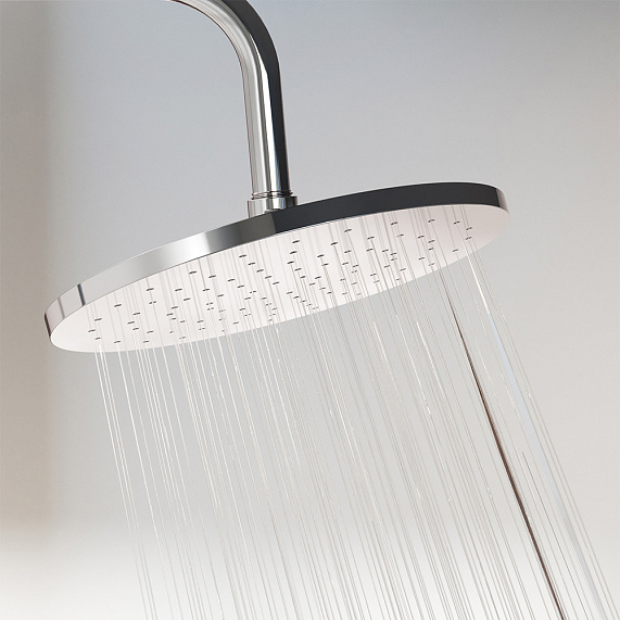 Душевая система Damixa Jupiter 977710000 стойка с тропическим душем, смесителем, хром-4