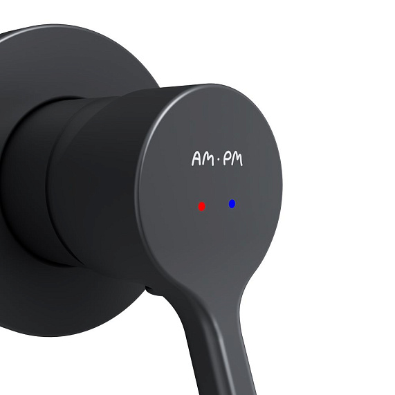 Смеситель для раковины (умывальника) AM.PM X-Joy S F85B72622 черный встраиваемый-5