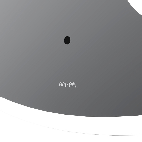 Зеркало с подсветкой в ванную закругленное 65 AM.PM Func M8FMOX0653SA с косметическим зеркалом сенсорное-3