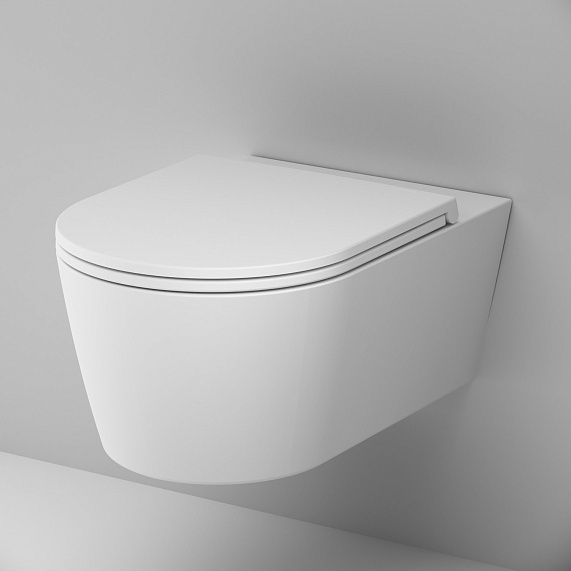 Унитаз подвесной AM.PM Func C8F1701MWSC безободковый с сиденьем микролифт, белый матовый-3