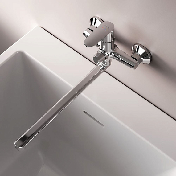 Смеситель для ванны и душа AM.PM Above F9X90200 длинный излив, хром-5