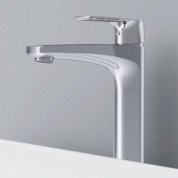 Смеситель для раковины (умывальника) AM.PM Gem F90A92000 высокий, хром-2